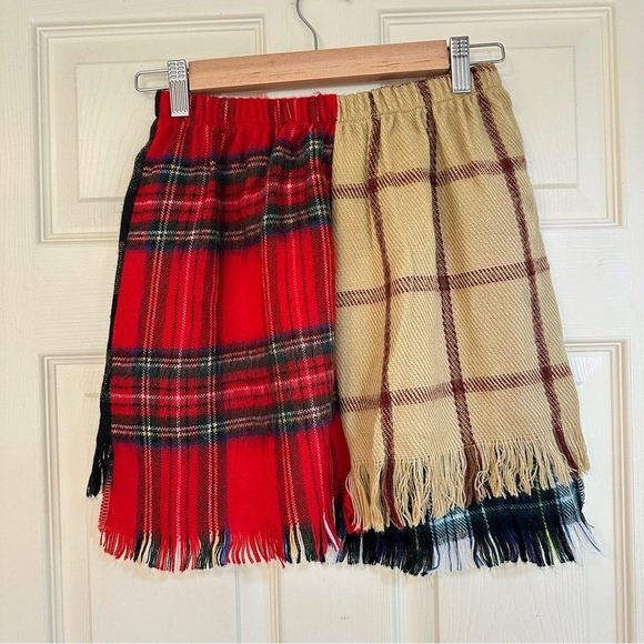 NWT UO Urban Renewal Remade Plaid Scarf Mini Skirt - Picture 8 of 11